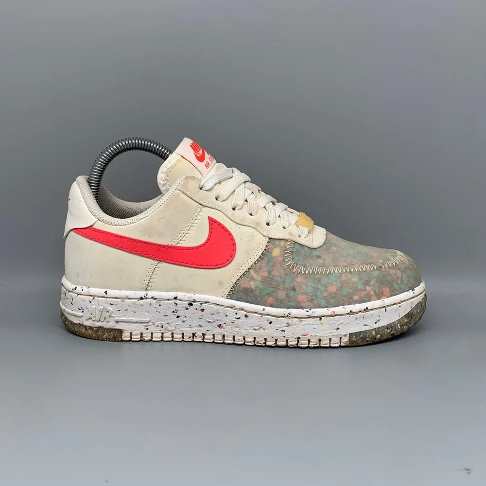 Nike Air Force 1 Crater White Siren Red Shoes CT1986-101 Women’s Sz 6.5 EU‎ 37.5